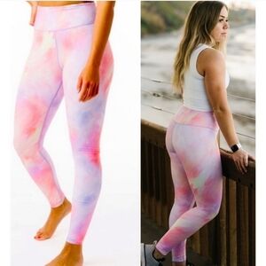 Zyia Active Sorbet Sunset Light n Tight Hi-Rise Legging Size 2